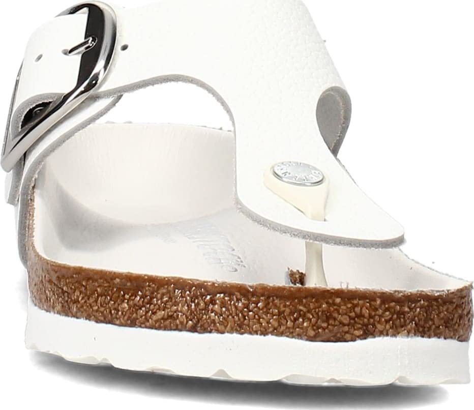 Birkenstock Women's Gizeh Big Buckle Sandals, White, 8 Medium US