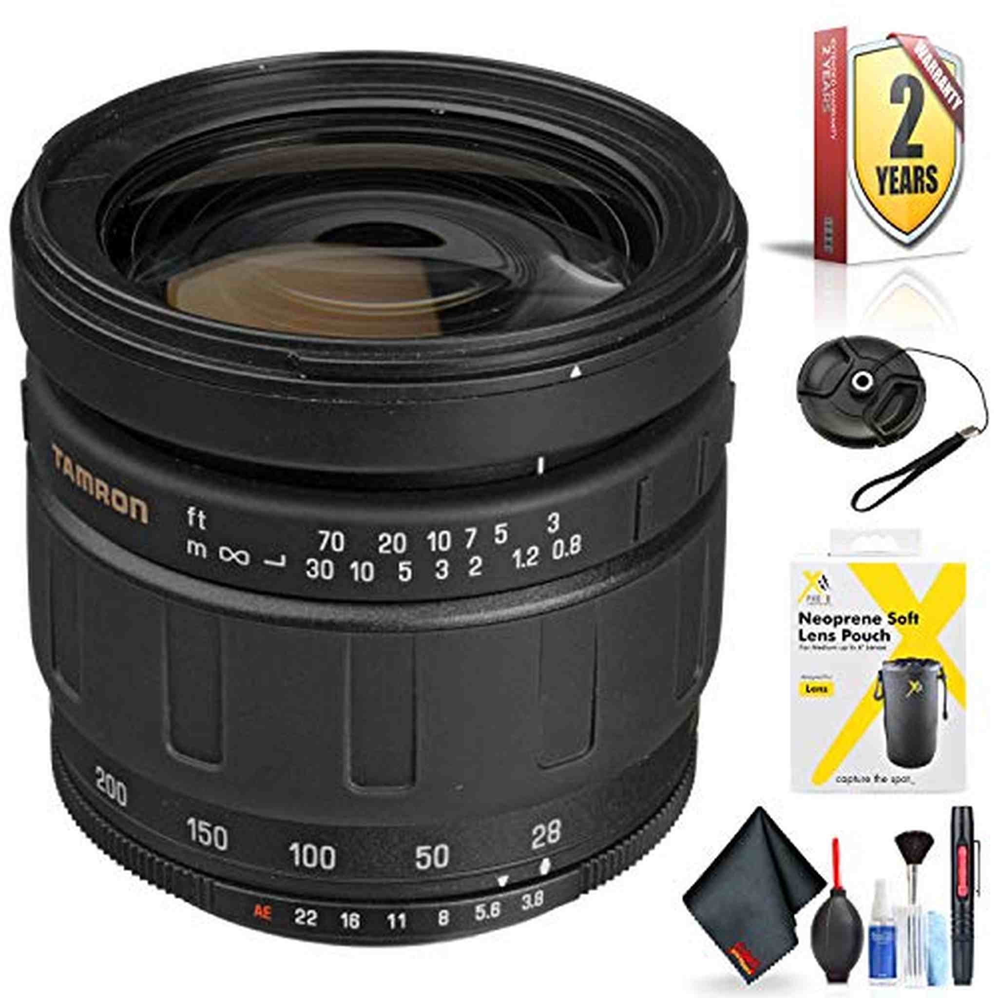 Tamron Zoom Wide Angle-Telephoto 28-200mm f/3.8-5.6 LD Aspherical IF Super Manual Focus Adaptall Lens Mount Required f