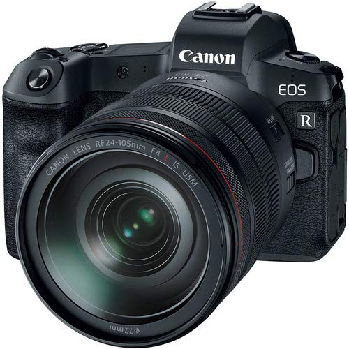Canon EOS R Mirrorless Digital Camera with RF 24-105 F4 L is USM Lens and Mount Adapter EF-EOS R Kit, International - St