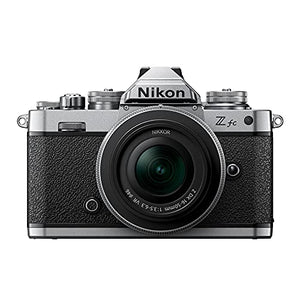 Nikon Z fc DX-Format Mirrorless Camera Body w/NIKKOR Z DX 16-50mm f/3.5-6.3 VR - Silver International Model
