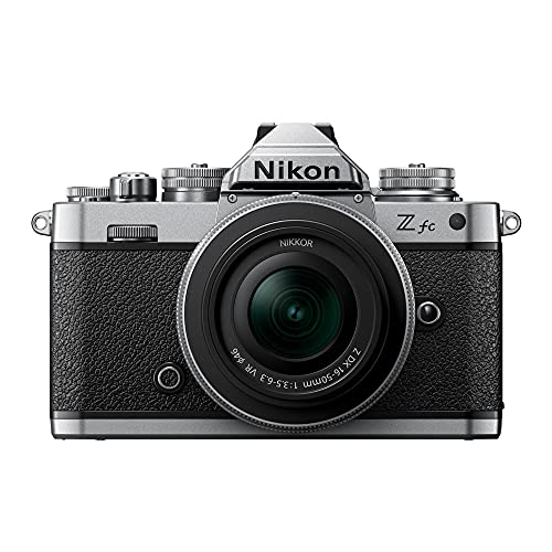 Nikon Z fc DX-Format Mirrorless Camera Body w/NIKKOR Z DX 16-50mm f/3.5-6.3 VR - Silver International Model