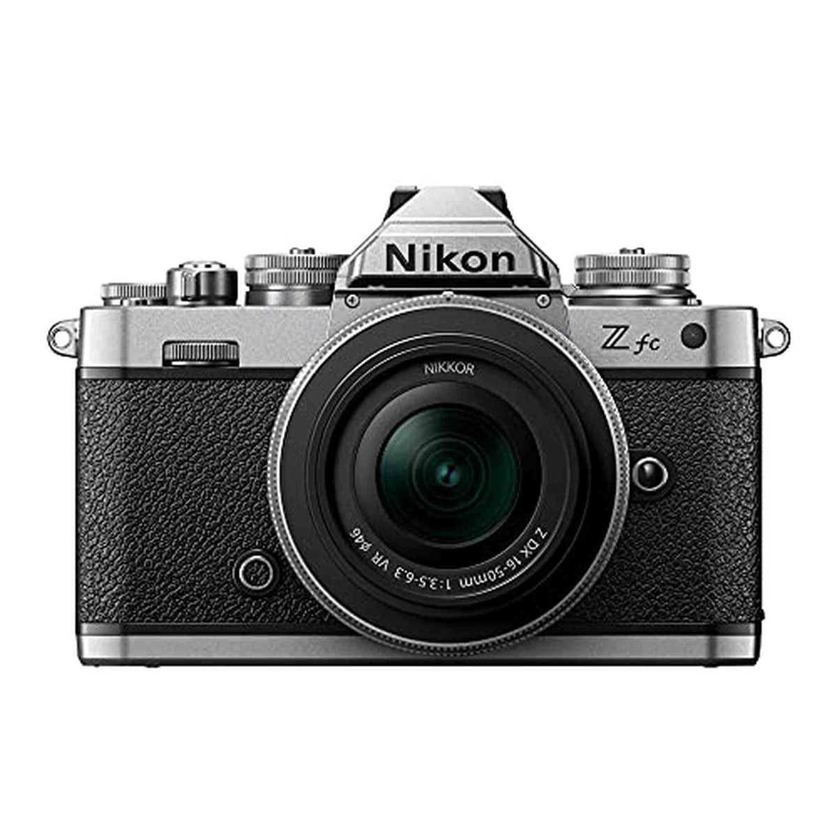 Nikon Z fc DX-Format Mirrorless Camera Body w/NIKKOR Z DX 16-50mm f/3.5-6.3 VR - Silver - Reconditioned
