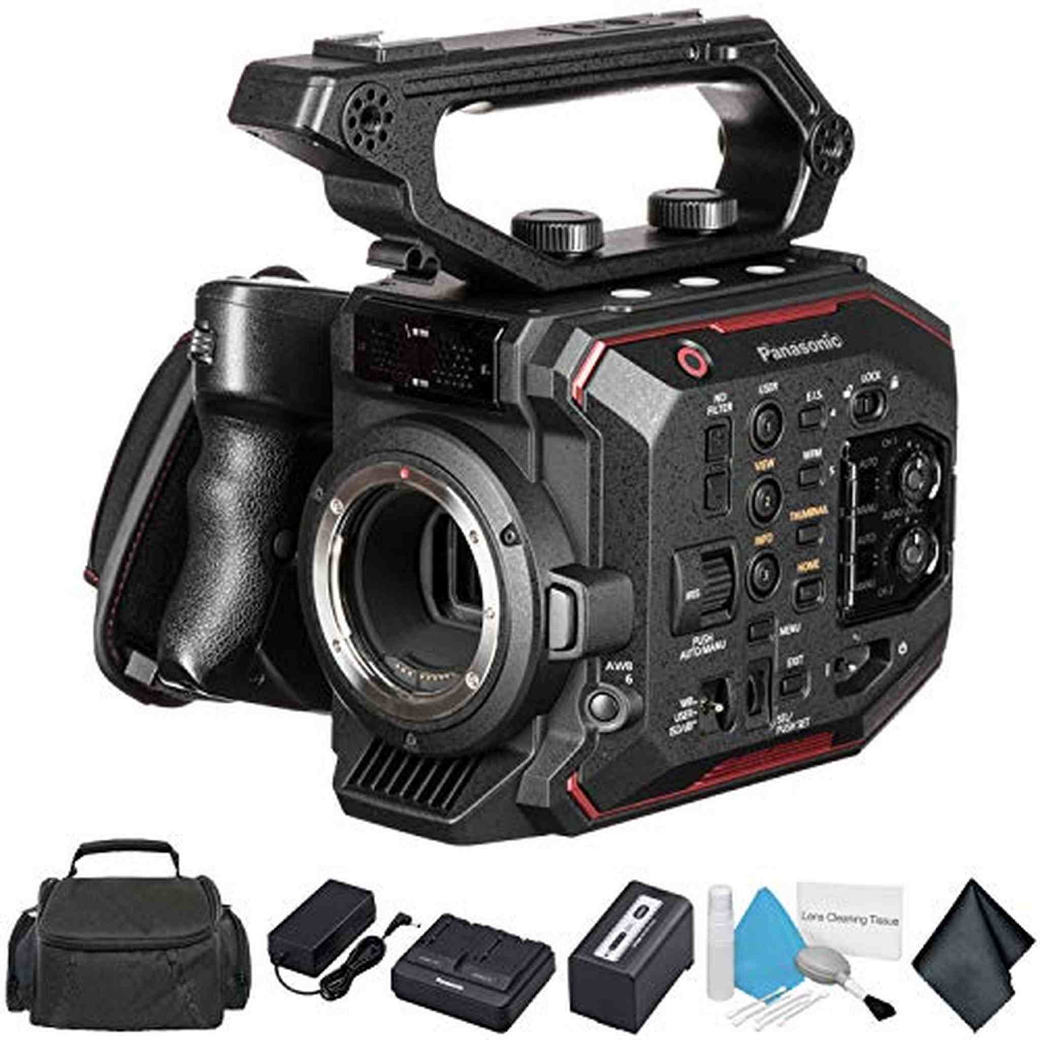 Panasonic AU-EVA1 Compact 5.7K Super 35mm Handheld Cinema Camera Body AU-EVA1PJ - Starter Bundle - International Version
