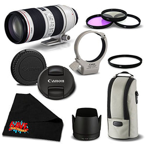 Canon EF 70-200mm f/2.8L is II USM Telephoto Zoom Lens 2751B002 Essential Bundle- International Version