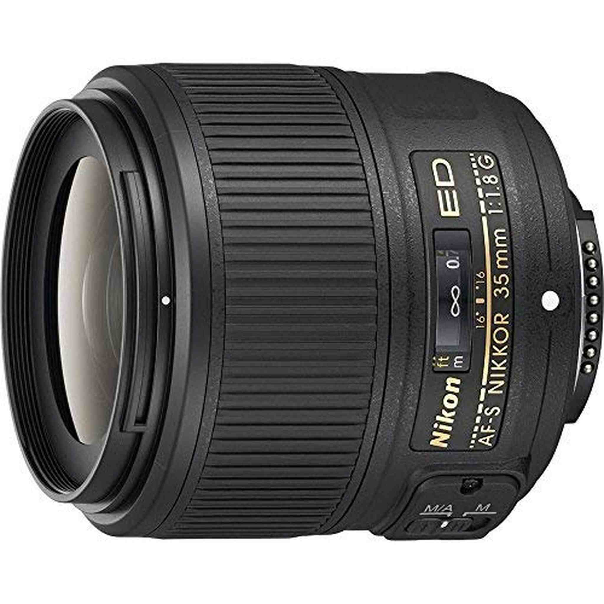 Nikon AF-S FX NIKKOR 35mm f/1.8G ED Fixed Zoom Lens with Auto Focus for Nikon DSLR Cameras Renewed - Reconditioned Nikon