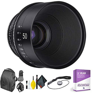 Xeen by Rokinon 50mm T1.5 for PL + Deluxe Lens Cleaning Kit Bundle