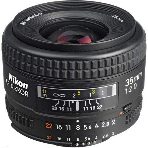 Nikon AF FX NIKKOR 35mm f/2D Fixed Zoom Lens with Auto Focus for Nikon DSLR Cameras International Version No Warranty - Used Nikon