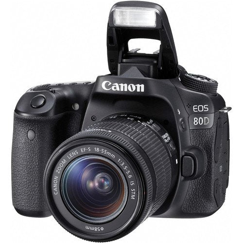 Canon EOS 80D DSLR Camera with 18-55mm Lens Bundle w/ 3 Piece Filter & Memory Kit + 10-22mm Lens (International Model)