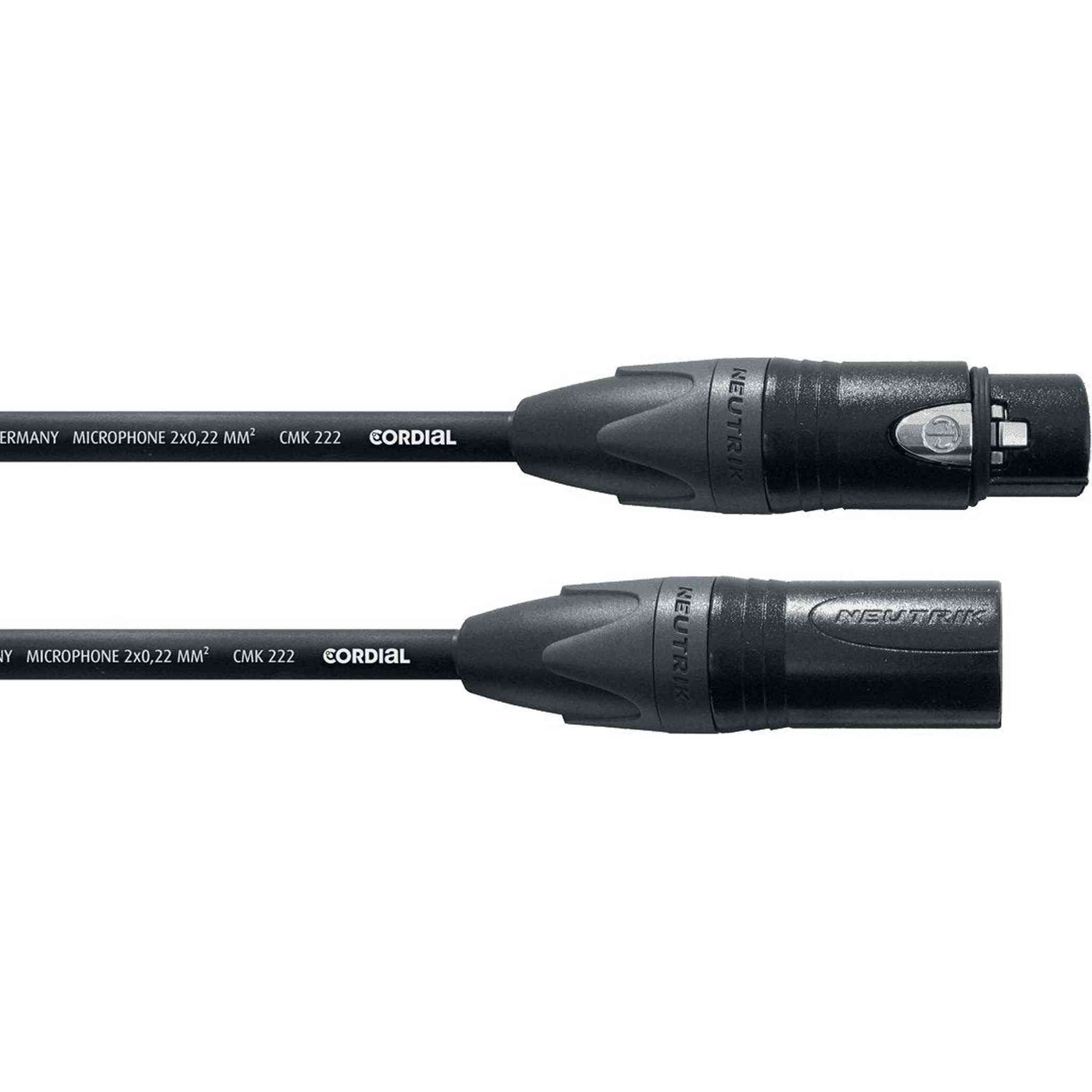 CORDIAL High-Performance Premium Balanced Microphone Cable; 33ft. CORDIAL