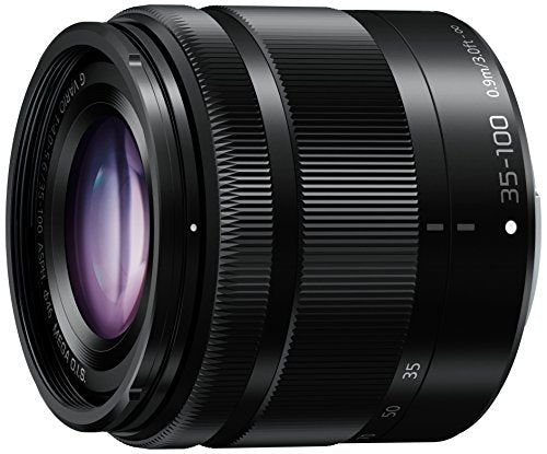 PANASONIC LUMIX G VARIO LENS, 35-100MM, F4.0-5.6 ASPH., MIRRORLESS MICRO FOUR THIRDS, MEGA OPTICAL I.S., H-FS35100K (USA BLACK)