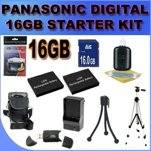 BigVALUEInc Panasonic Accessory Super Saver 16GB, 2x DMW-BCG10 Battery+Charger+Case+Tripod Bundle + More!!!! For DMC-ZR1, DMC-ZR3, DMC-ZS1, DMC-ZS3, DMC-ZS5, DMC-ZS7 DMCZR1, DMCZR3, DMCZS1, DMCZS3, D