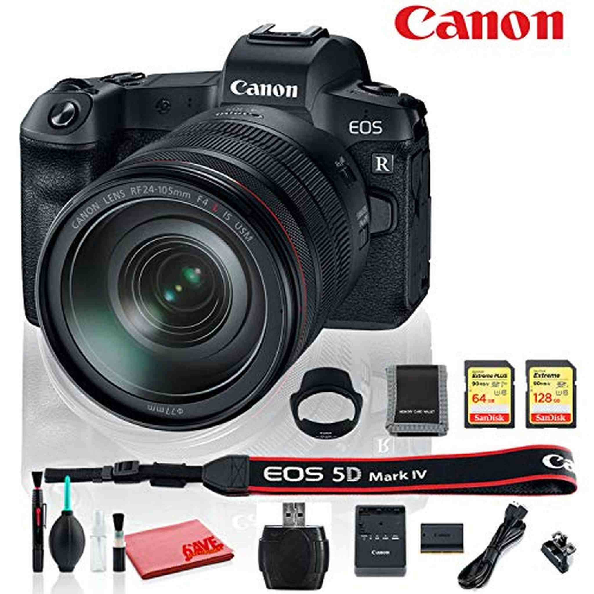 Canon EOS RP Mirrorless Digital Camera with RF 24-105 F4 L is USM Lens International Model Memory Bundle Canon