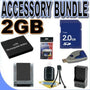 NP-45 Lithium Ion Replacement Battery BigVALUEInc Accessory Saver 2GB Bundle for Fuji Finepix J & Z Series Digital Cameras
