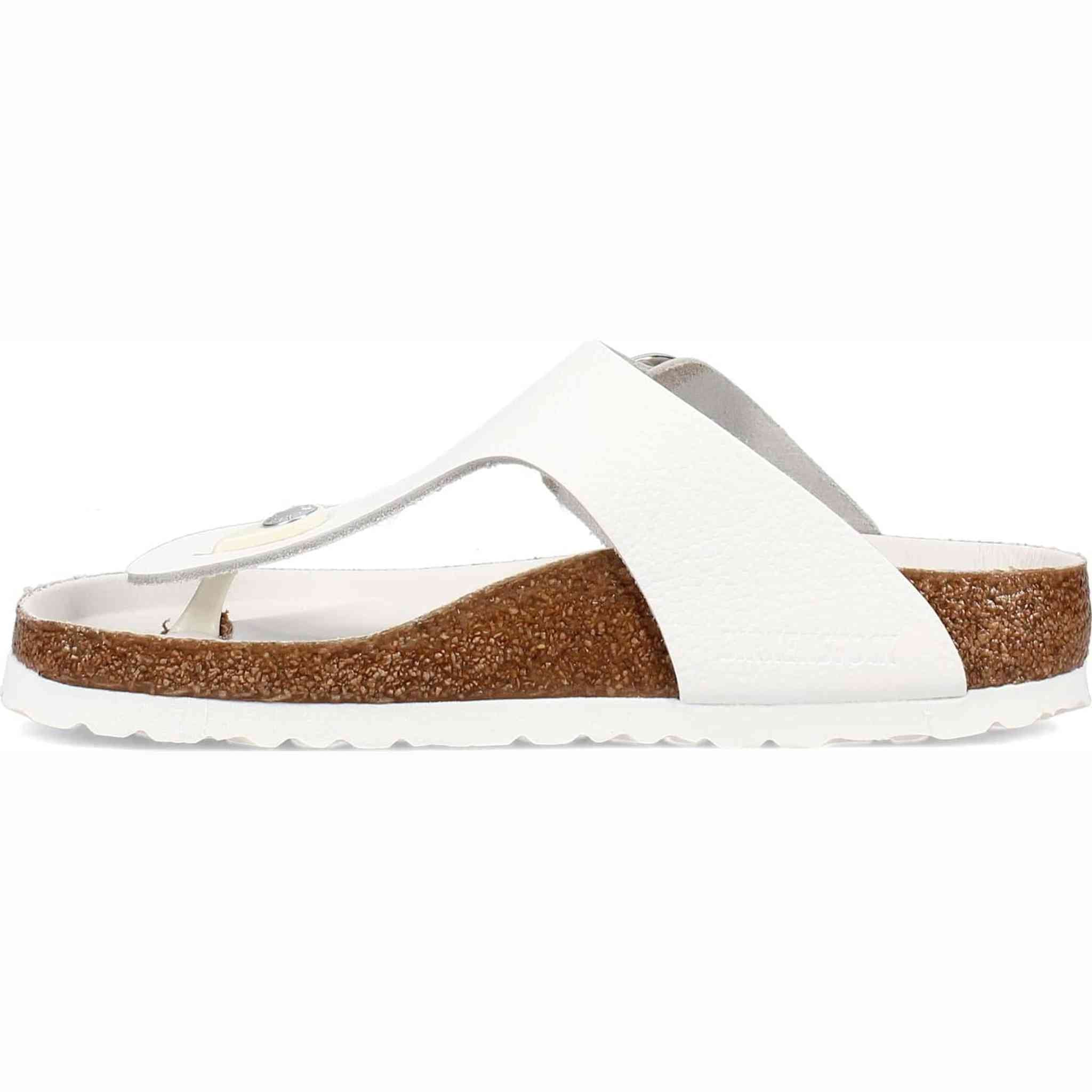 Birkenstock Women's Gizeh Big Buckle Sandals, White, 8 Medium US