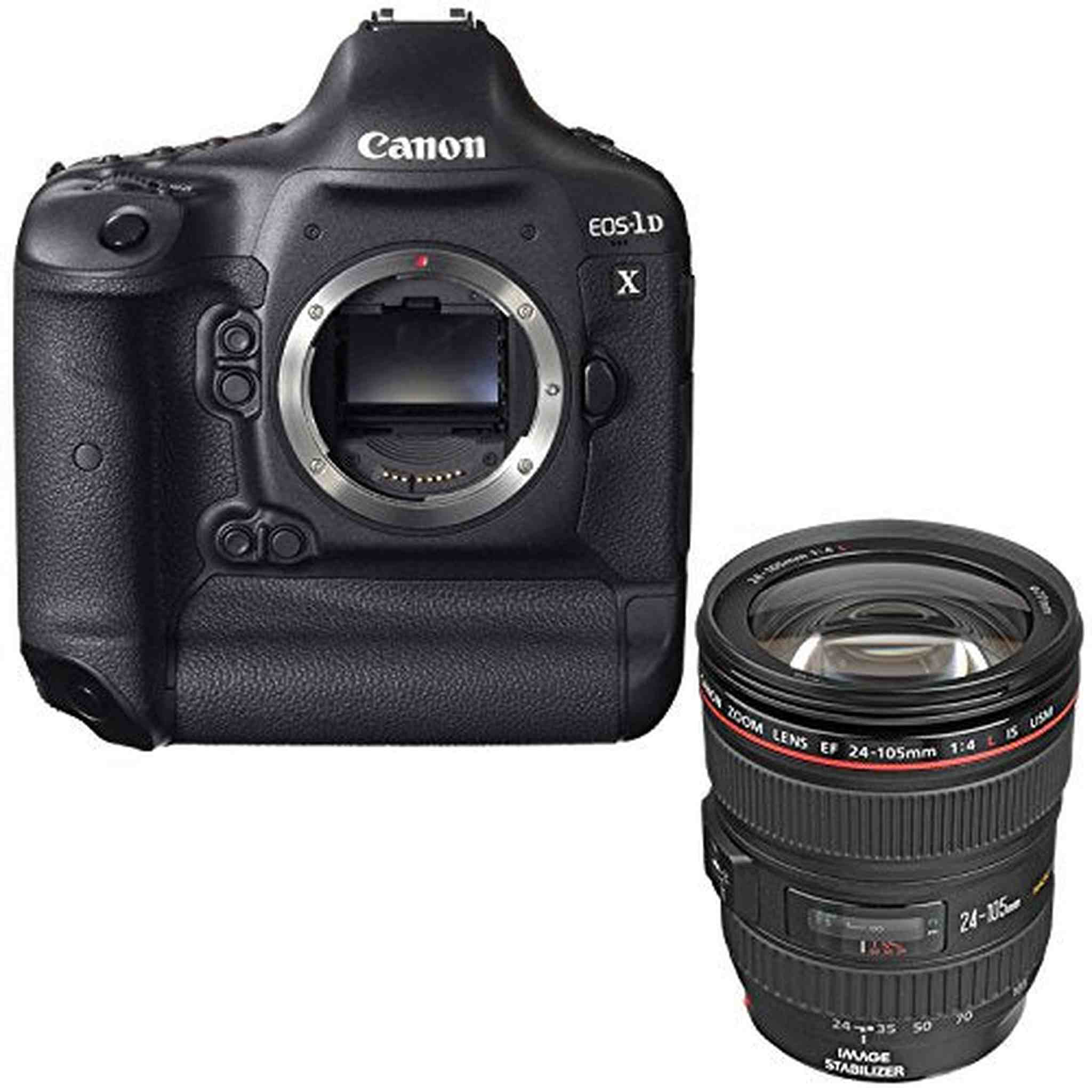 Canon EOS-1D X DSLR Camera Body Only + Canon EF 24-105mm f/4L IS USM Lens Bundle Canon