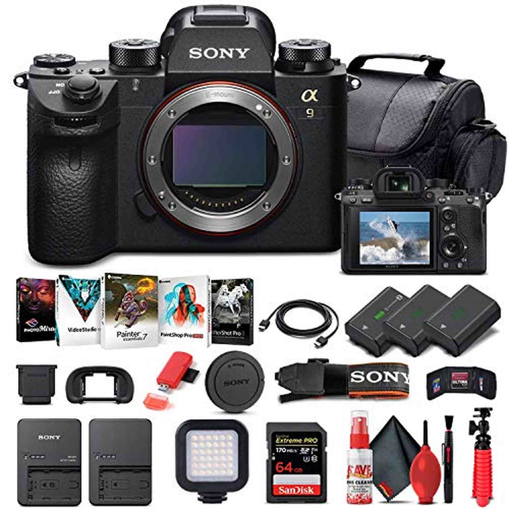 Sony Alpha a9 II Mirrorless Camera Body Only ILCE9M2/B - Advanced Bundle - Reconditioned Sony