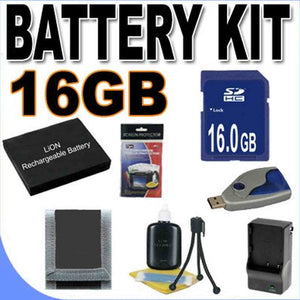 BigVALUEInc Accessory Saver 16GB NB-6L Lithium Ion Battery/Rapid External Charger Bundle for Canon Powershot SD980 SD1200 D10 SD1300 SD3500 Digital