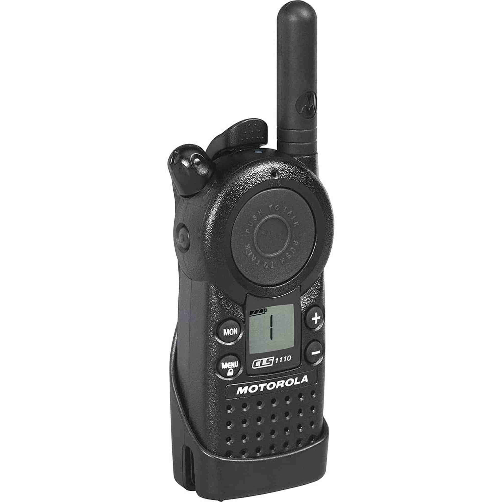4 x Motorola CLS1110 UHF 1W 1-Channel 2-Way Radio - 4 Pack With Mic Bundle Motorola Solutions