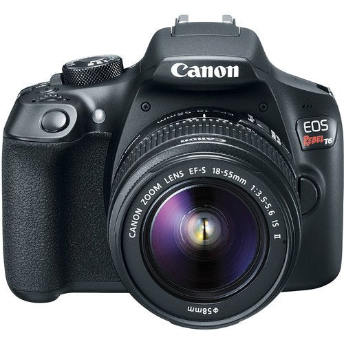 Canon EOS Rebel T6 DSLR Camera with 18-55mm Lens 1159C003 Bundle with Canon EF 75-300mm f/4-5.6 III Lens + 32GB Memory C