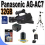 Panasonic AG-AC7 Shoulder Mount AVCHD Camcorder W/32GB SDHC Memory Bundle!