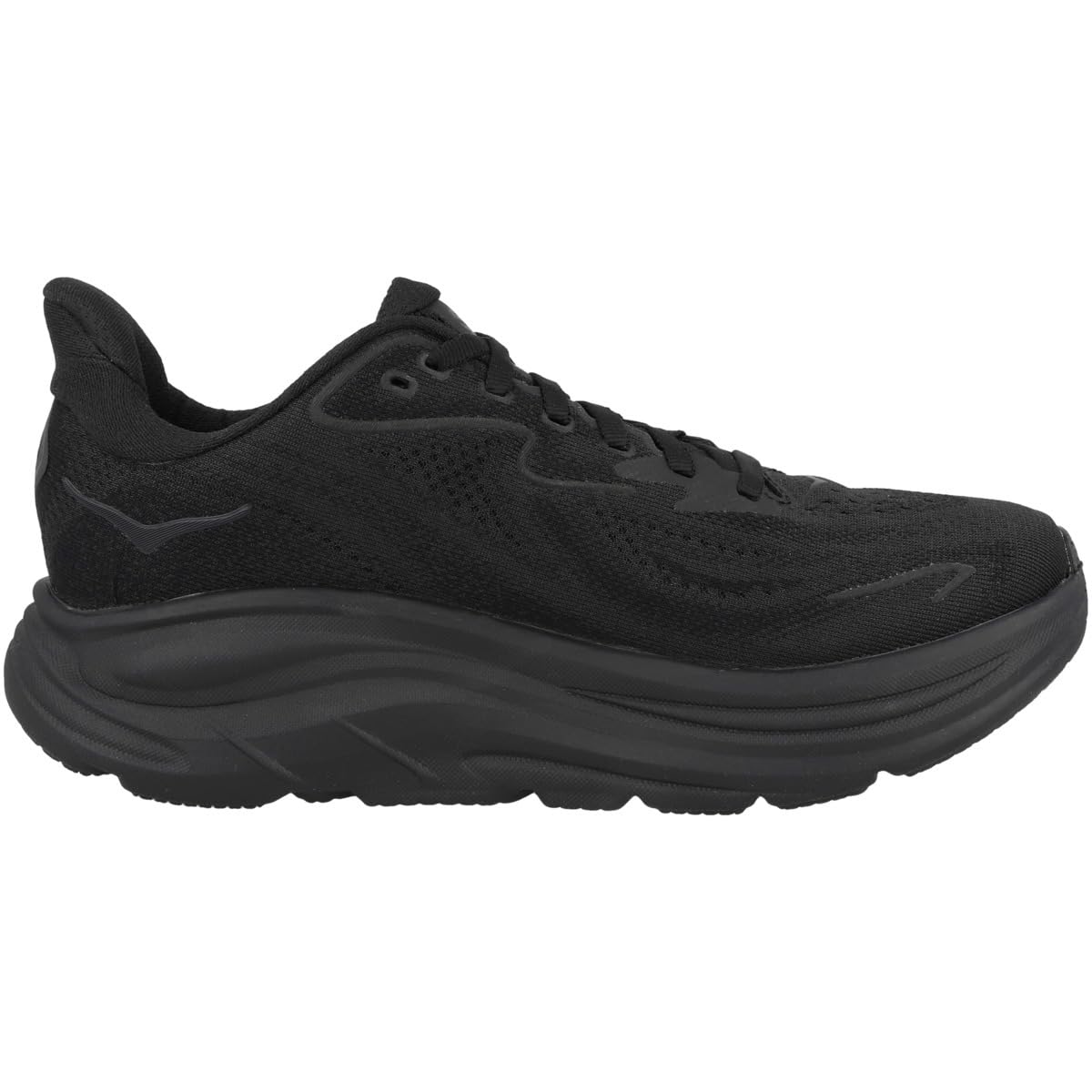 Hoka Women's Clifton 10 Sneaker, Black/Black, 7
