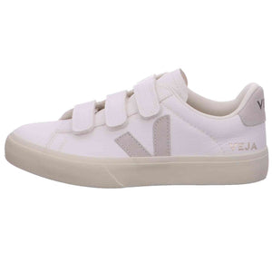 Veja Recife Logo Chromefree Womens Casual Trainers in White Black - 7 US