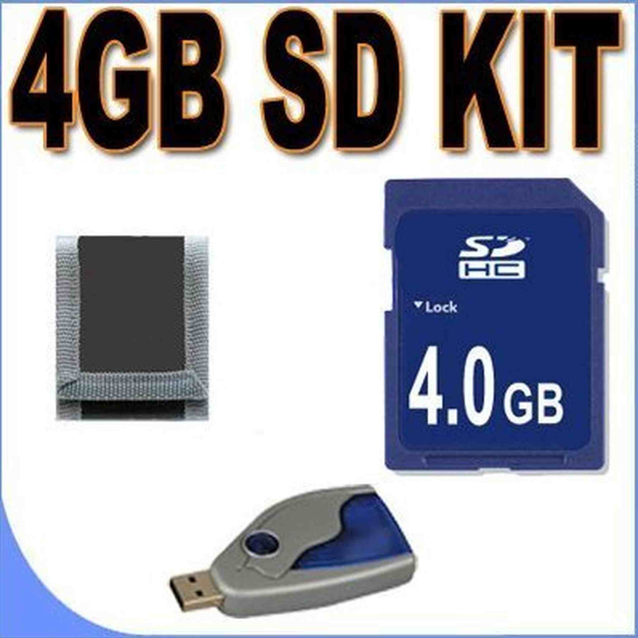 4GB SD/HC Memory Card Secure Digital BigVALUEInc Accessory Saver Bundle for Pentax Cameras