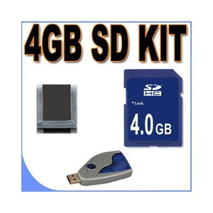 4GB SD/HC Memory Card Secure Digital BigVALUEInc Accessory Saver Bundle for Pentax Cameras