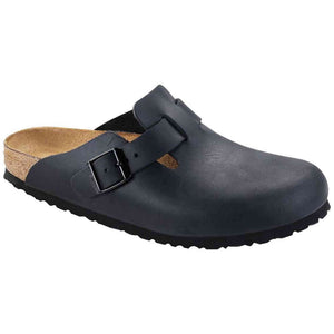 Birkenstock Boston Classic Arch Clog,Black Oiled Leather,37 M EU Birkenstock