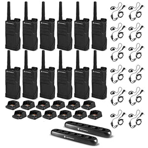 12 x Motorola RMM2050 On-Site 2-Way Radio RMM2050 - 12 Pack With Mics Bundle Motorola Solutions