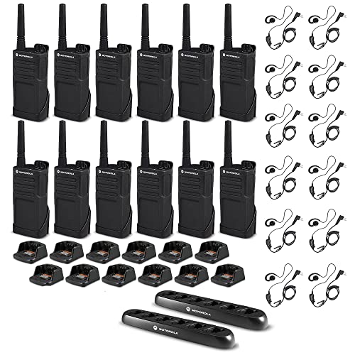 12 x Motorola RMM2050 On-Site 2-Way Radio RMM2050 - 12 Pack With Mics Bundle
