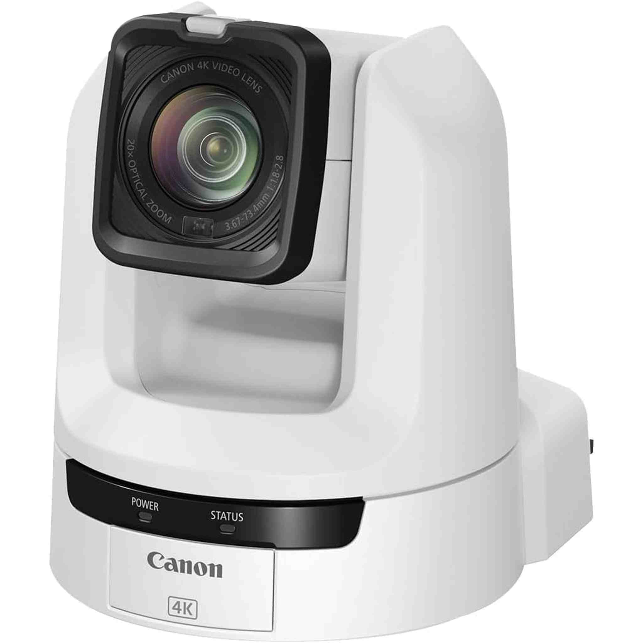 Canon CR-N100 PTZ Camera White , 20x Optical Zoom, 4K UHD Video, Professional Productions, House of Worship, Education, Broadcast, Corporate, Events - Reconditioned