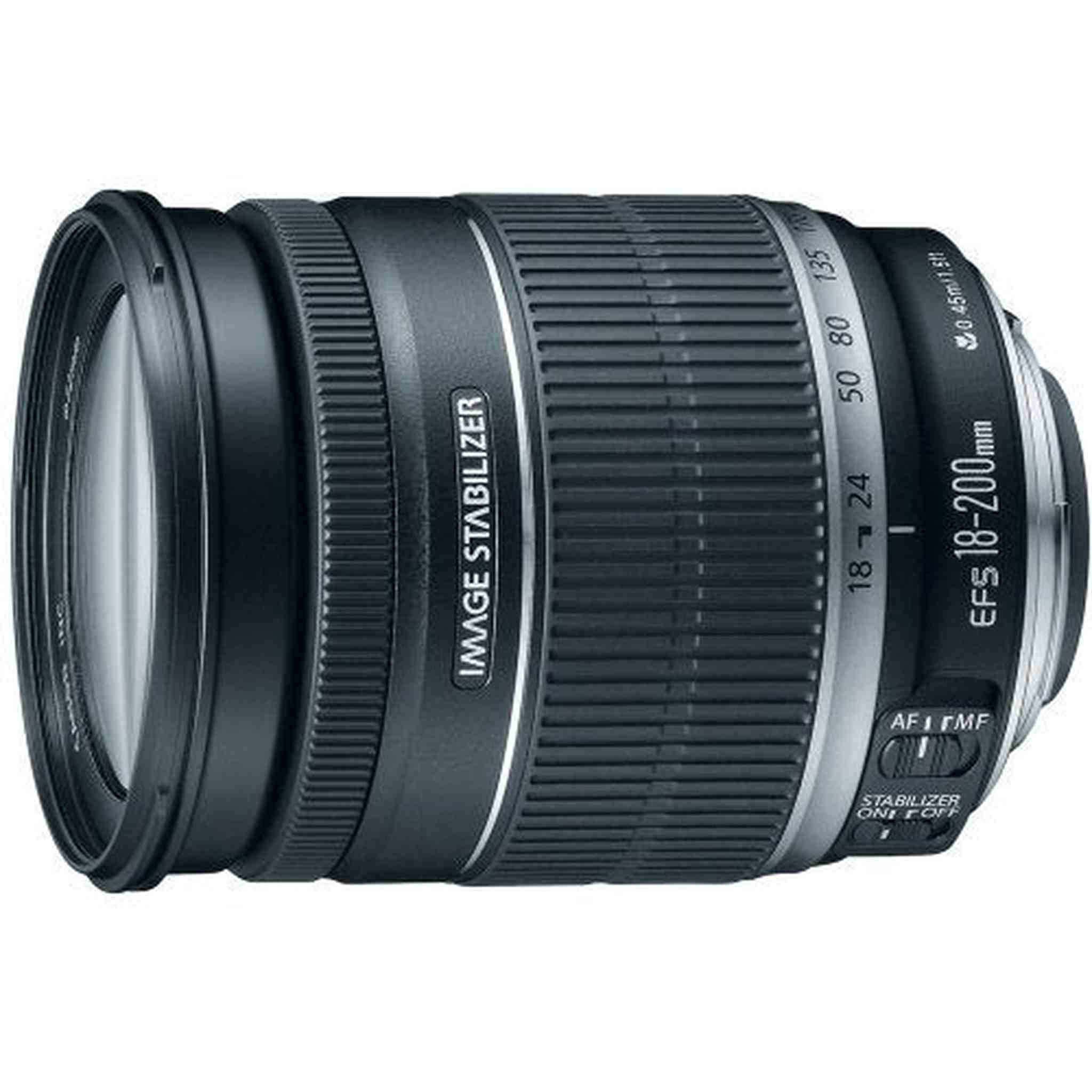 Canon 2752B002 EF-S 18-200mm f/3.5-5.6 IS Wide Lens - Black - Used Canon