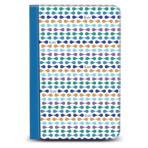 ILUV Iak503Blu Kindle R Fire Festival Notebook Folio Case Blue