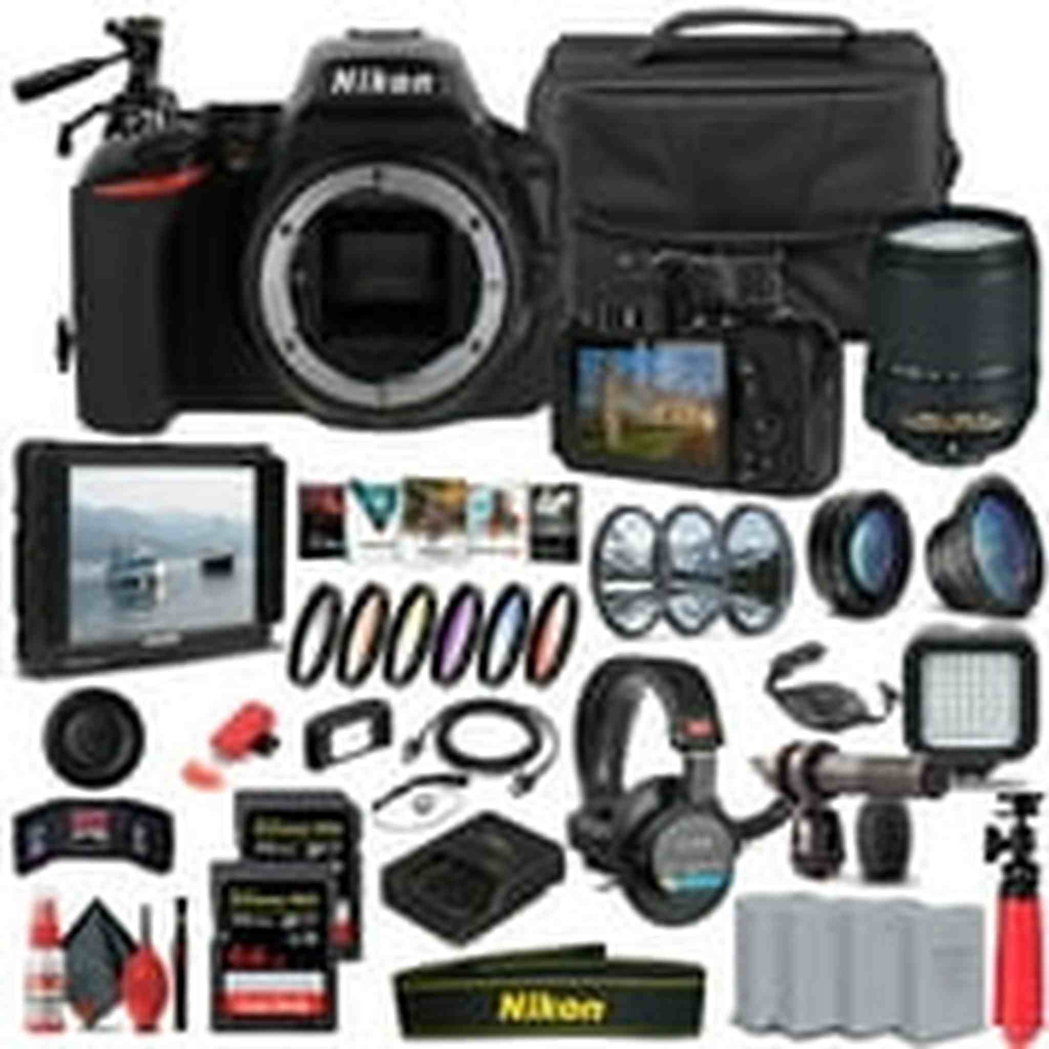 Nikon D5600 DSLR Camera W/ 18-140mm Lens 1577 - Pro Bundle