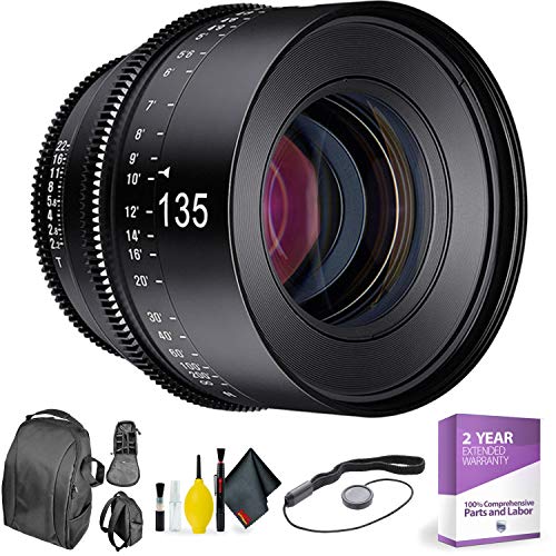 Rokinon Xeen 135mm T2.2 for Nikon + Deluxe Lens Cleaning Kit Bundle