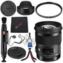 Sigma 50mm f/1.4 DG HSM Art Lens for Nikon F #311306 + Lens Pen Cleaner + Microfiber Cleaning Cloth + Lens Capkeeper + Deluxe Cleaning Kit + Flexible Tripod Bundle International Model No Warranty
