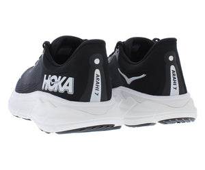 Hoka Men's Arahi 7 Sneaker, Black/White, 10.5