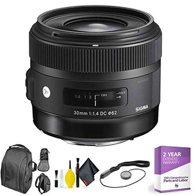 Sigma 30mm f/1.4 DC HSM Art Lens for Nikon + Deluxe Lens Cleaning Kit Bundle
