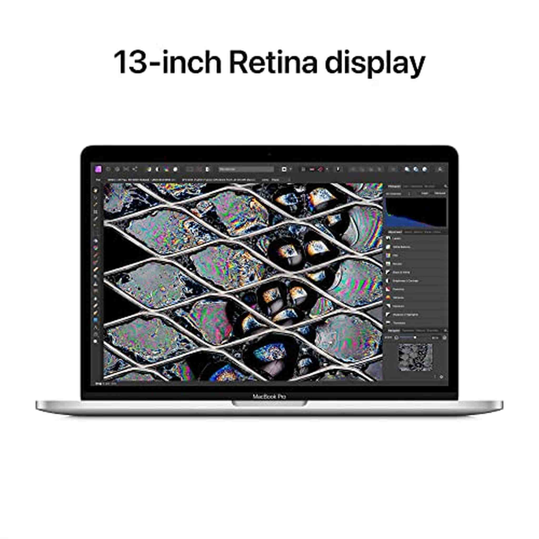 2022 Apple MacBook Pro Laptop with M2 chip: 13-inch Retina Display, 8GB RAM, 512GB SSD Storage, Touch Bar, Backlit Keyboard, Silver - Reconditioned Apple