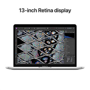 2022 Apple MacBook Pro Laptop with M2 chip: 13-inch Retina Display, 8GB RAM, 512GB SSD Storage, Touch Bar, Backlit Keyboard, Silver - Reconditioned Apple