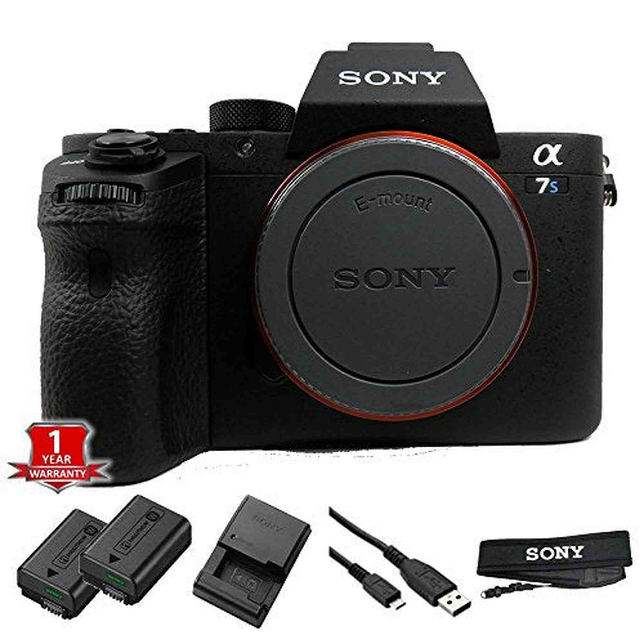 Sony a7S II ILCE7SM2/B 12.2 MP E-Mount Camera with Full-Frame Sensor, Black International Model No Warranty Sony