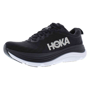 Hoka Women's Gaviota 5 Sneaker, Black/White, 6.5