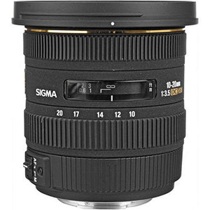Sigma 10-20mm f/3.5 EX DC HSM Lens for Nikon F 202306 With FLD Filter, CPL Filter, UV Filter - Close Up Filter Kit and Cleaning Accessories Bundle Sigma