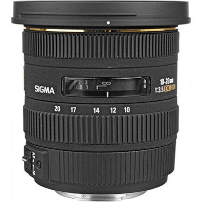 Sigma 10-20mm f/3.5 EX DC HSM Lens for Nikon F 202306 With FLD Filter, CPL Filter, UV Filter - Close Up Filter Kit and Cleaning Accessories Bundle