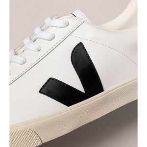 Veja Women's Esplar Logo Sneakers, Extra White/Black, 10 Medium US
