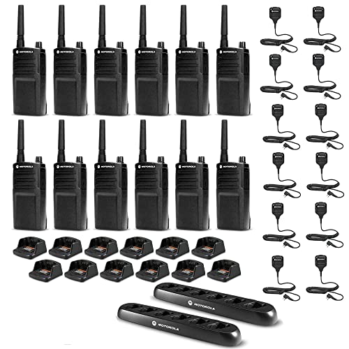 12 x Motorola RMU2040 On-Site 2-Way Radio RMU2040 - 12 Pack With Mics Bundle