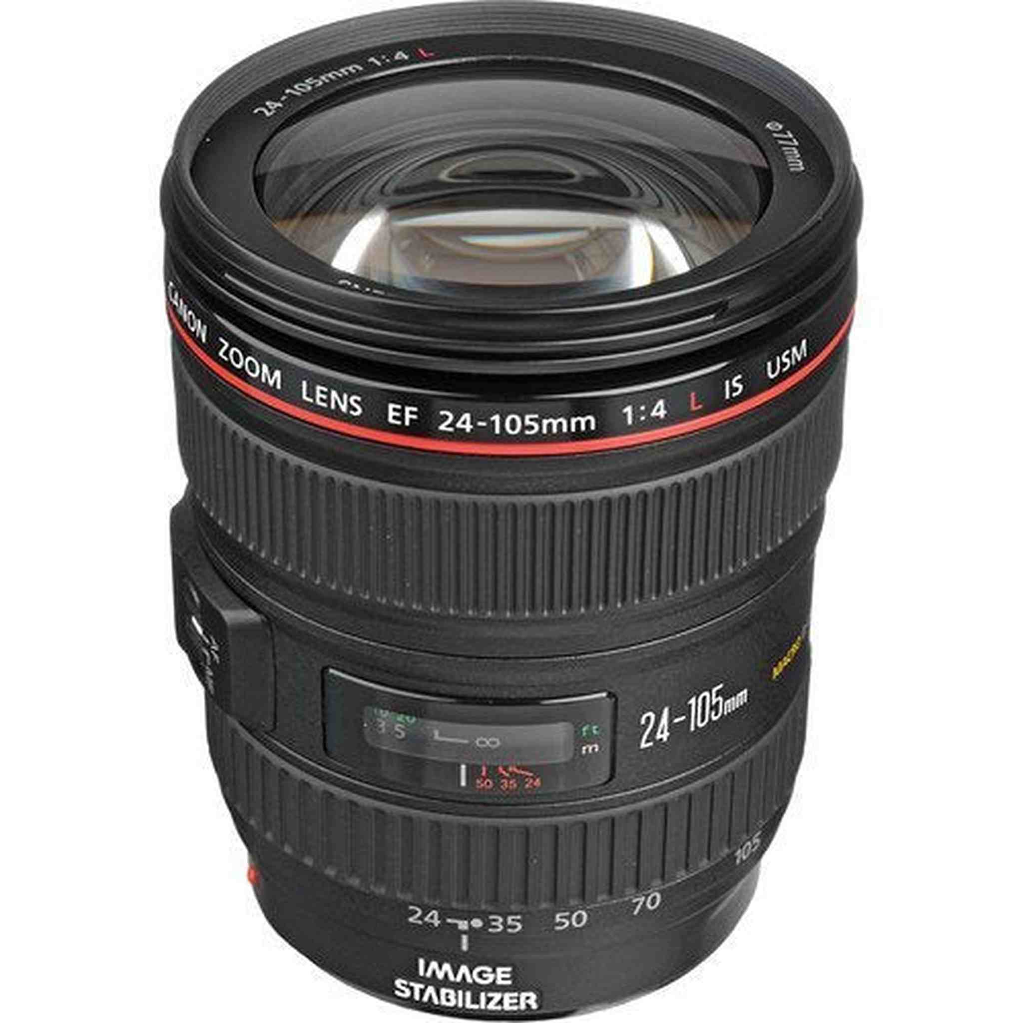 Canon EF 24-105mm f/4L IS USM Zoom Lens - White Box New Bulk Packaging - Used Canon