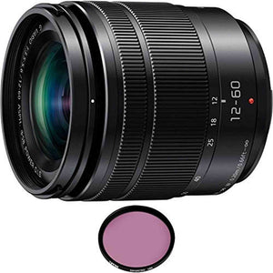 Panasonic Lumix G Vario 12-60mm f/3.5-5.6 ASPH. Power O.I.S. Lens with Pro Filter Renewed - Reconditioned Panasonic
