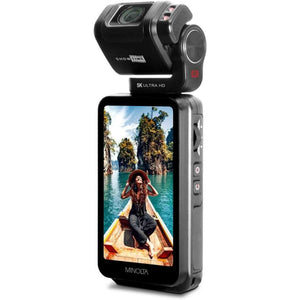 Minolta MN5KGP1 5K Ultra HD / 20 MP Handheld Pocket Camcorder w/Motorized Tilting Lens Head